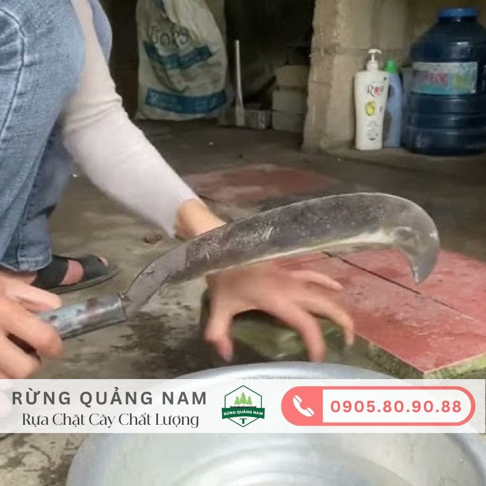 cách mài rựa sắc bén 2